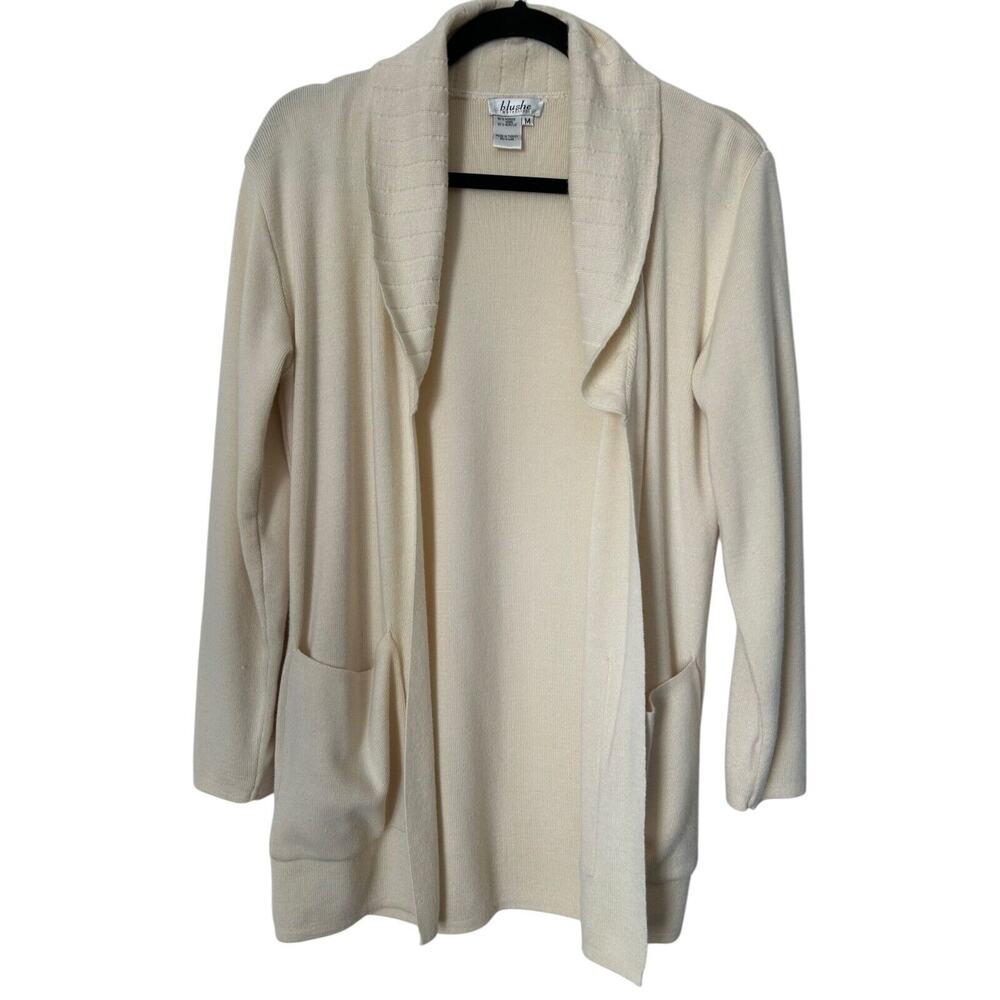 Blushe Impressions Sweater Size M Merino Wool Blend Open‎ Long Sleeve Cardigan